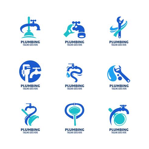 490x490 Modern Plumbing Logo Template