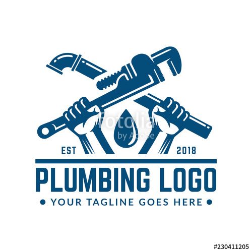 500x500 Vector Plumbing Logo Template, Easy To Customize Logo Design