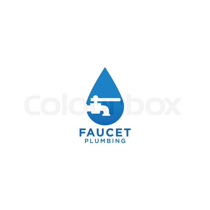 800x800 Illustration Of Faucet Plumbing Logo Stock Vector Colourbox