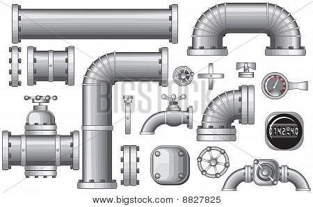 Plumbing Pipes Vector