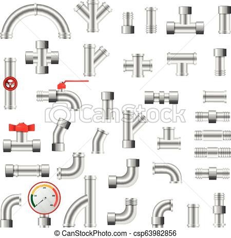 450x464 Pipe Vector Plumbing Pipeline Or Piped Tubing Construction