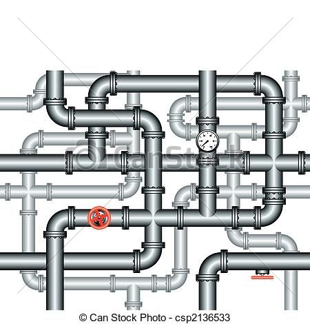 450x470 Vectors Of Seamless Maze Of Plumbing Pipes