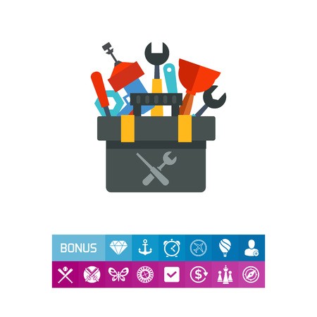 450x450 Plumber Tools Kit Vector Icon Royalty Free Vector Graphics