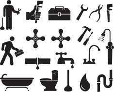 235x189 Plumber Black And White Royalty Free Vector Icon Set Vector Art