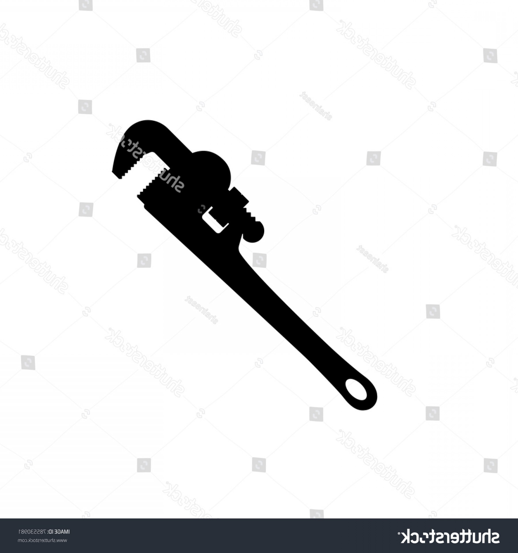 1800x1920 Black Silhouette Pipe Wrench On White Soidergi