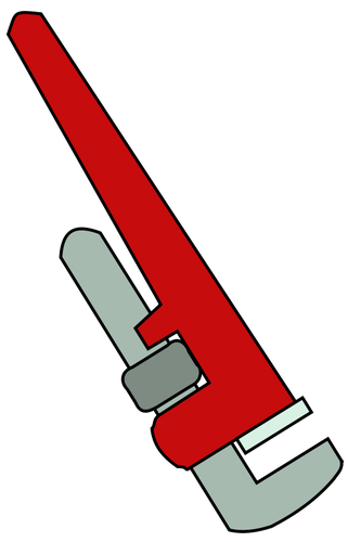 321x500 Pipe Wrench Vector Illustration