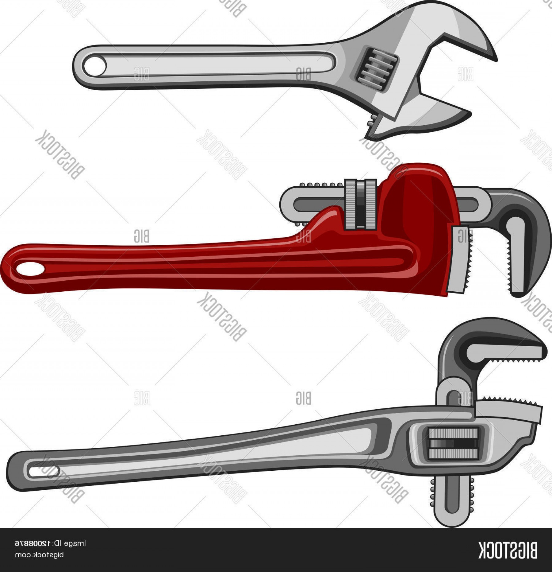 Plumbing Wrench Vector At Collection Of Plumbing