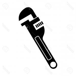 300x300 Photostock Vector Adjustable Pipe Wrench Illustration Wallkeeper