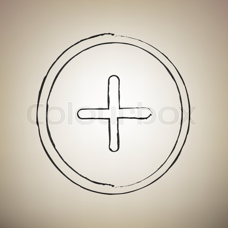 800x800 Positive Symbol Plus Sign Vector Stock Vector Colourbox