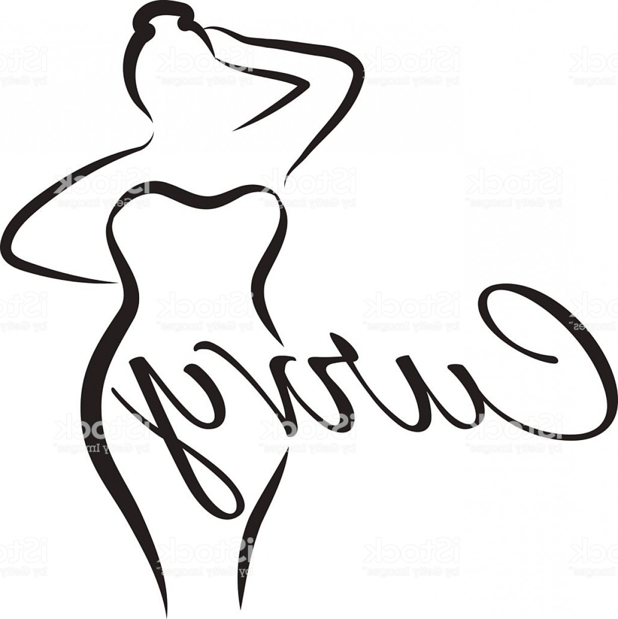 1226x1228 Logo Plus Size Woman Curvy Woman Symbol Logo Vector Illustration