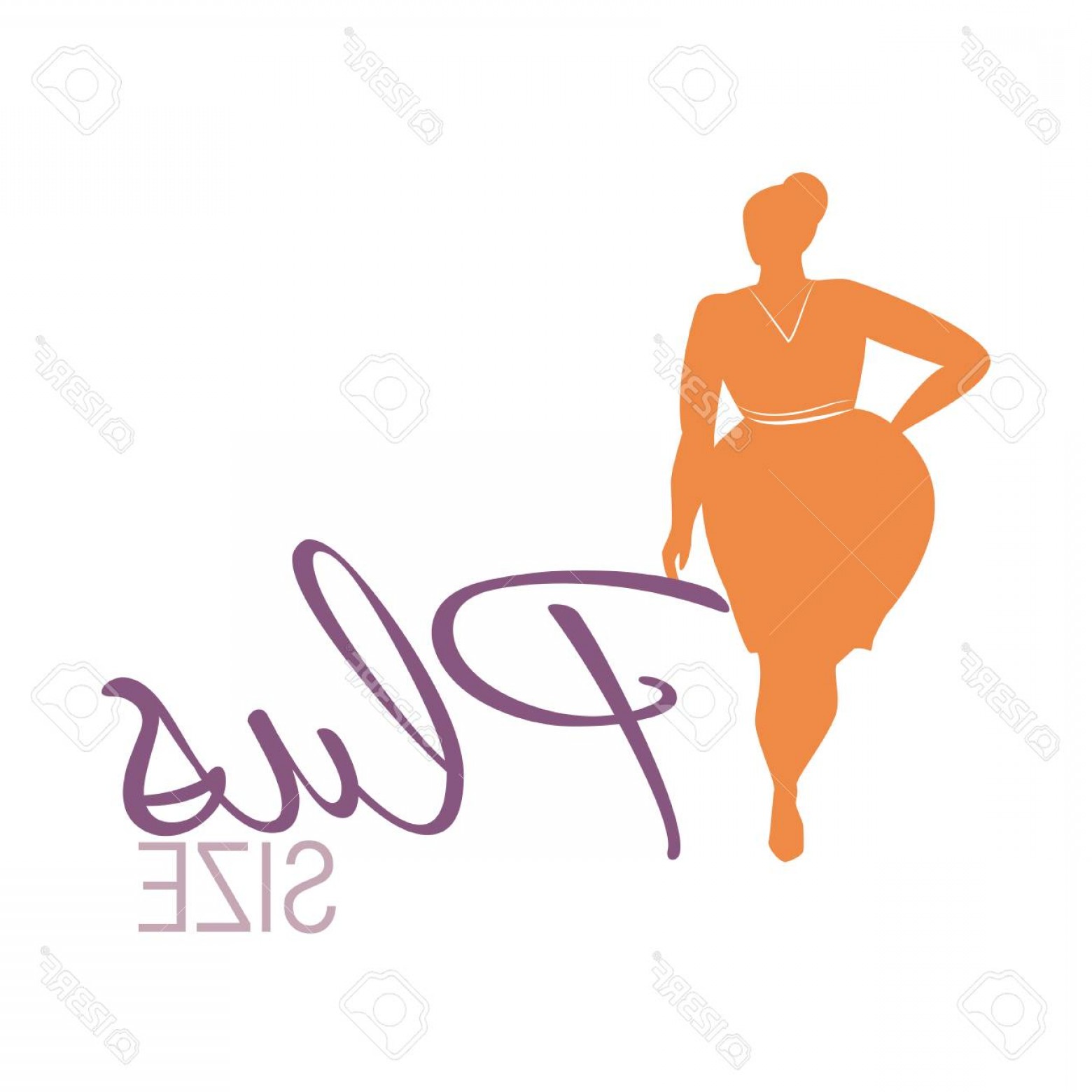 1560x1560 Photostock Vector Plus Size Woman Icon Illustration Soidergi
