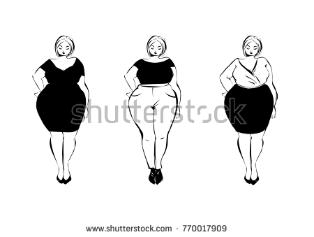 450x339 Plus Size Lady Silhouette