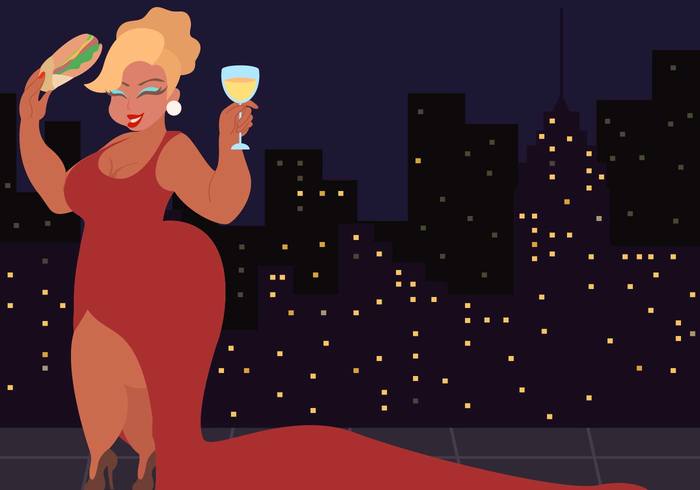 700x490 Beautiful Plus Size Woman Vector Free Vectors Ui Download