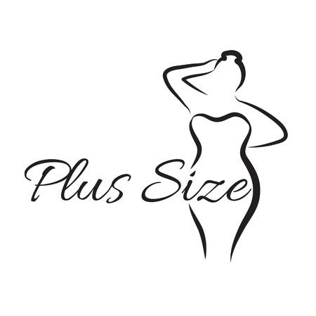 450x449 Plus Size Woman Curvy Woman Symbol Vector Illustration Royalty