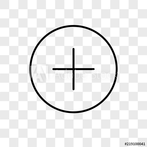 500x500 Plus Vector Icon On Transparent Background, Plus Icon
