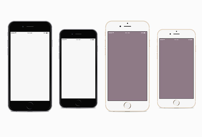 650x442 Iphone And Iphone Plus Vector Mockups
