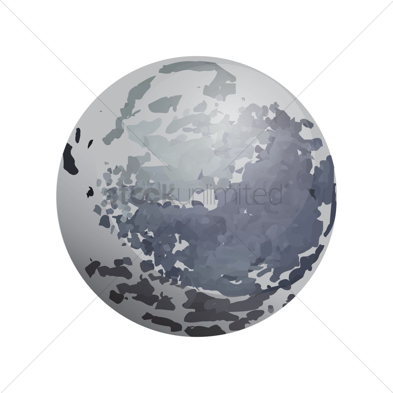 1300x1300 Pluto Vector Image