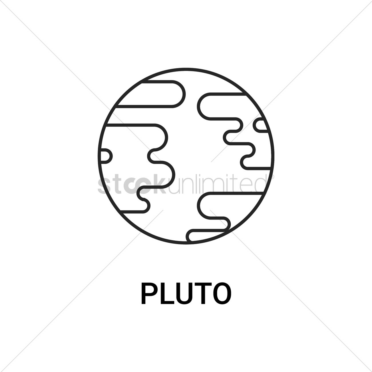 1300x1300 Pluto Vector Image