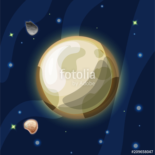 500x500 Pluto Vector Cartoon Illustration Plutonus, Or Pluto