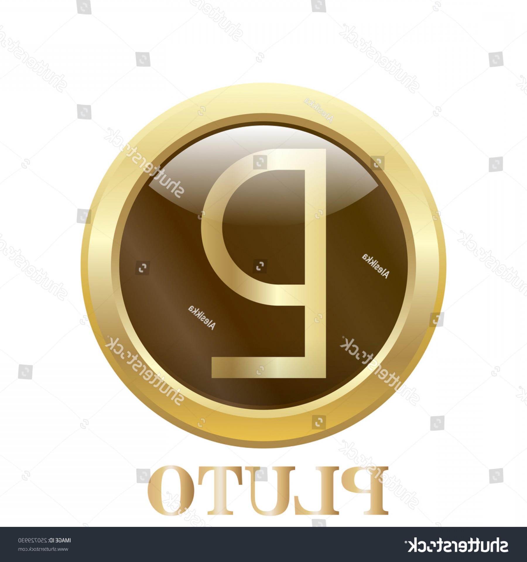 1800x1920 Round Glossy Button Pluto Vector Illustration Sarahgardan