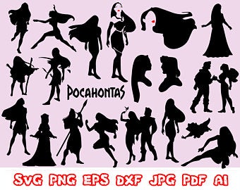 340x270 Pocahontas Vector Etsy