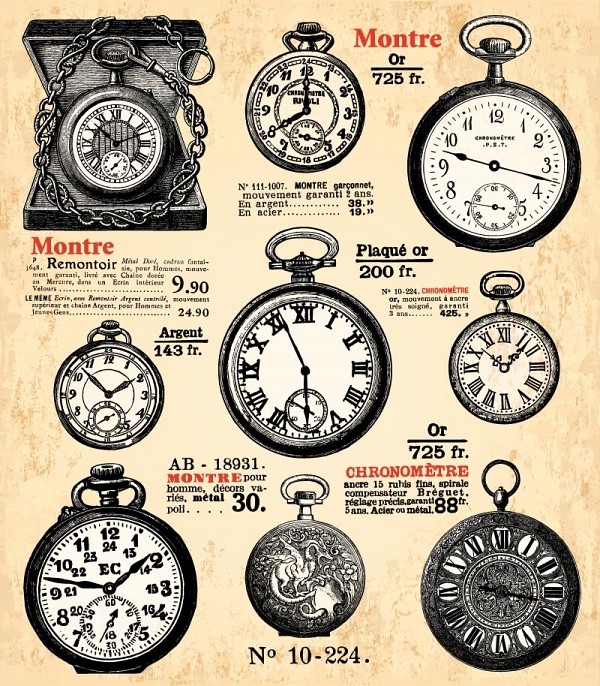 Antique Pocket Watch Vector 600x686 Antique Pocket Watch Vector