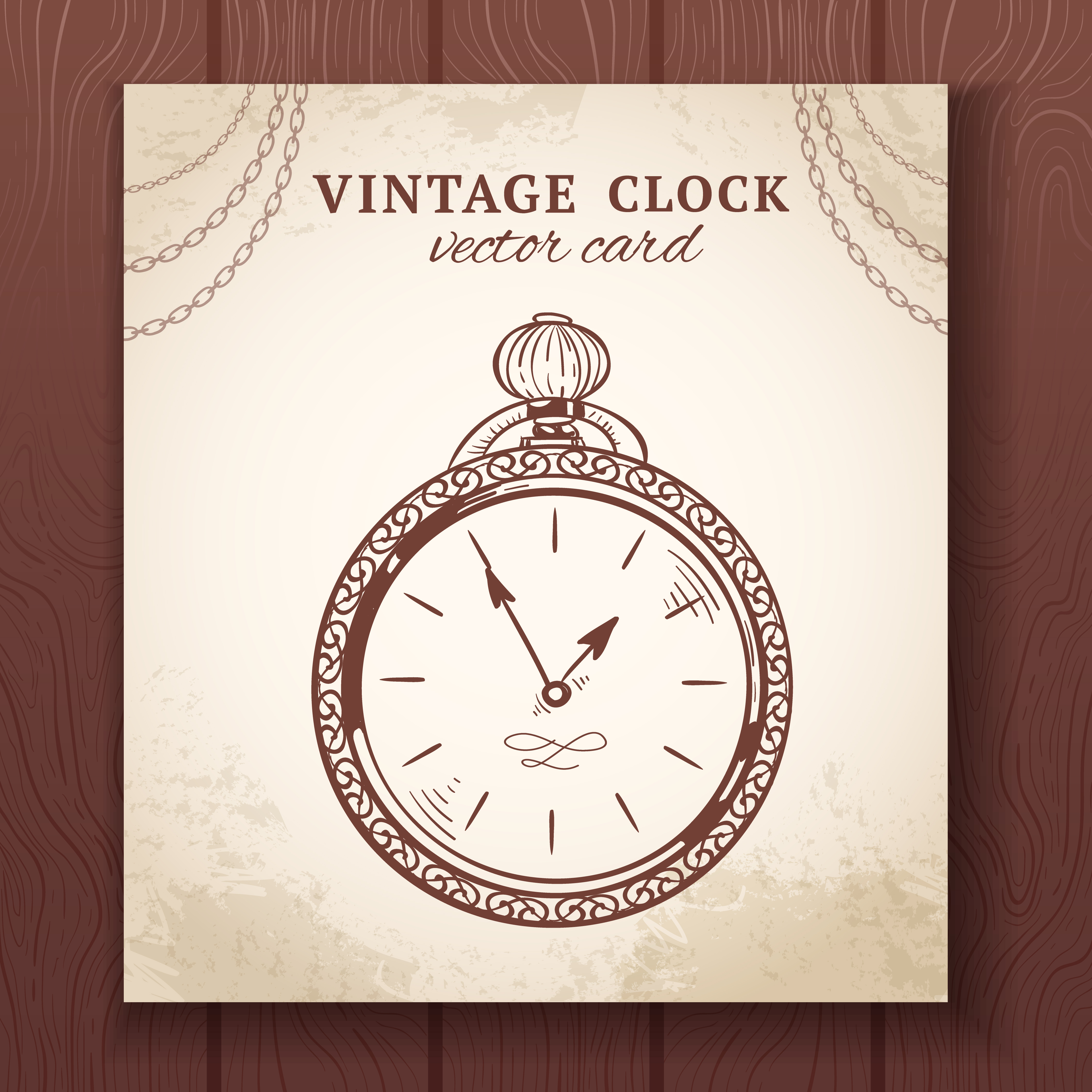 Vintage Pocket Watch Free Vector Art 4500x4500 Vintage Pocket Watch Free Vector Art