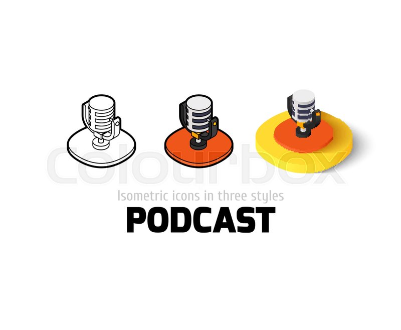 800x658 Podcast Icon, Vector Symbol In Flat, Stock Vector Colourbox