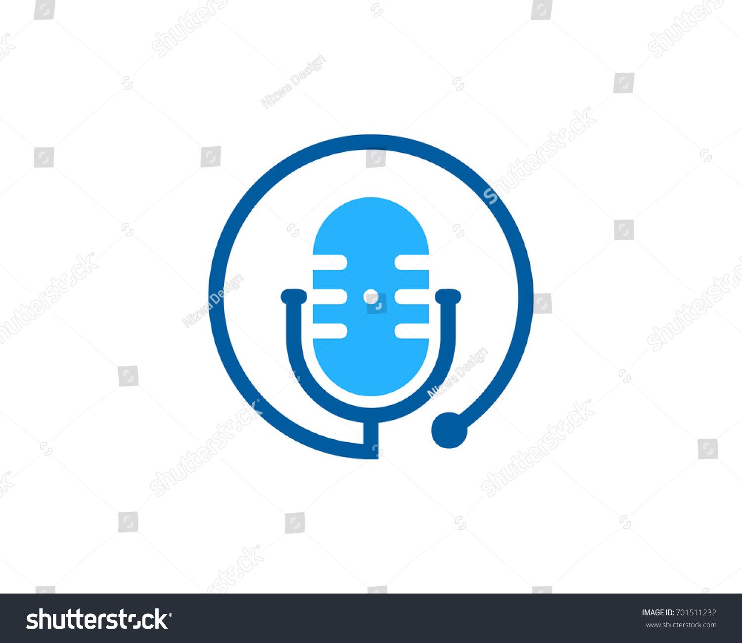 1500x1300 Medical Podcast Icon Logo Design Element Unique Logo And Icon