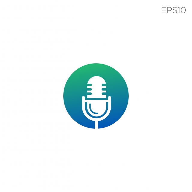 640x640 Podcast Music Logo Vector Icon Or Symbol Vector Illustration Icon