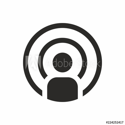 500x500 Podcast Vector Icon