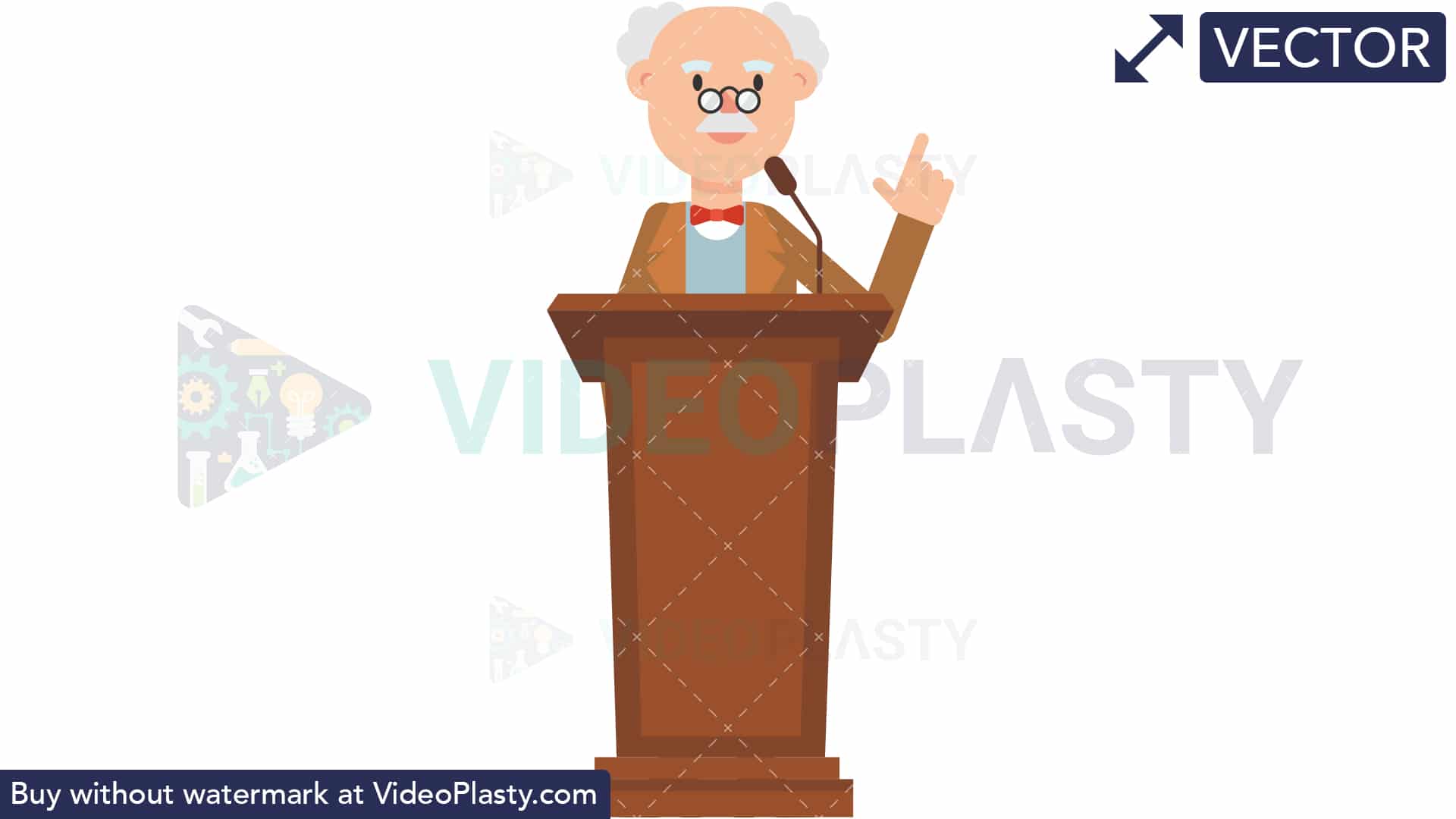 1920x1080 Professor Speaking On The Podium