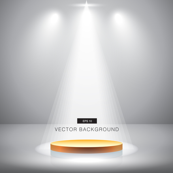 600x600 Spotlight Effect Background With Gold Podium Vector Free Download