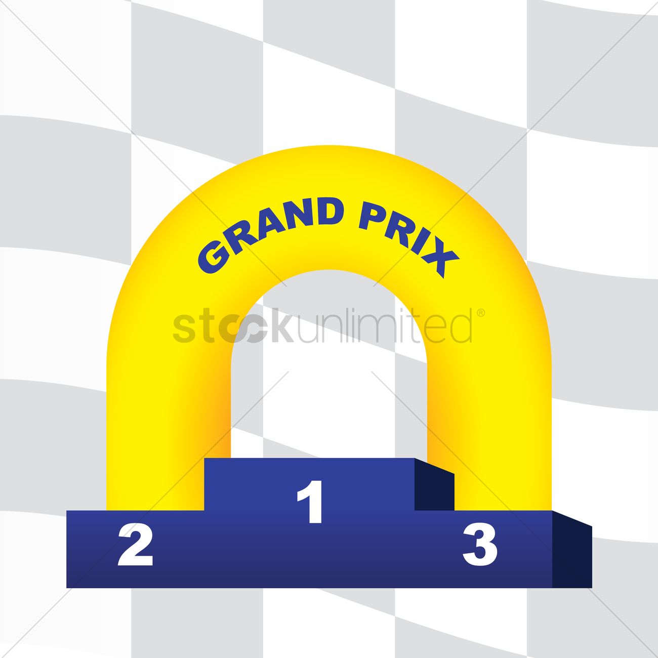 1300x1300 Winner Podium Vector Image