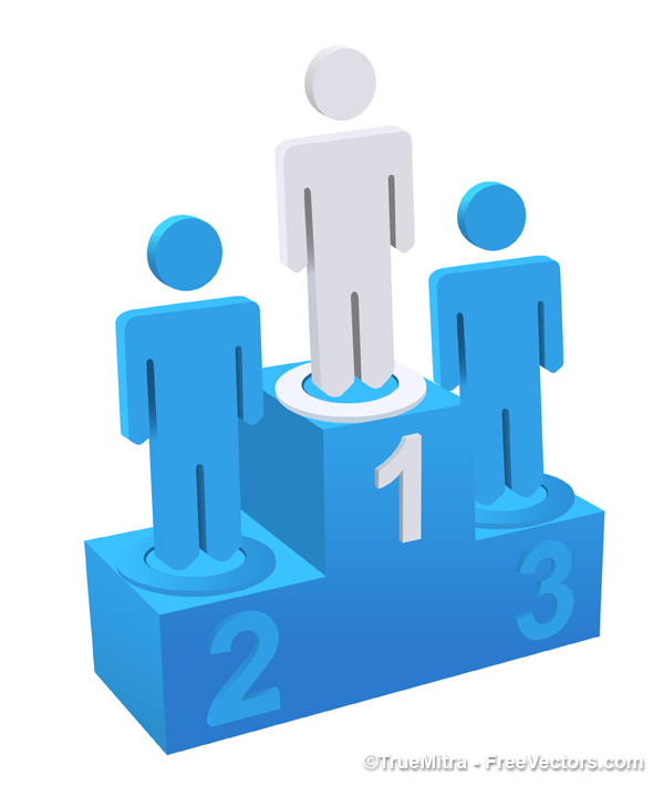 600x710 Download Free Winners On Podium Vector Vector Illustration