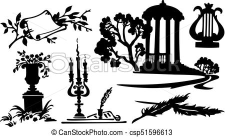 450x274 Vector Poetry Symbols Black Poetry Symbols On White Background