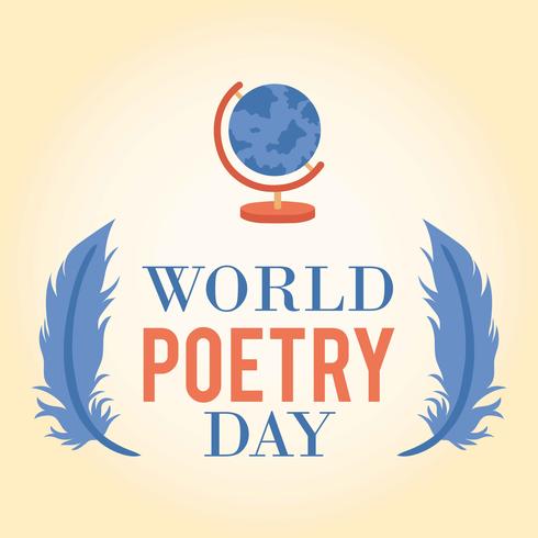 490x490 World Poetry Day Logo Icon Background