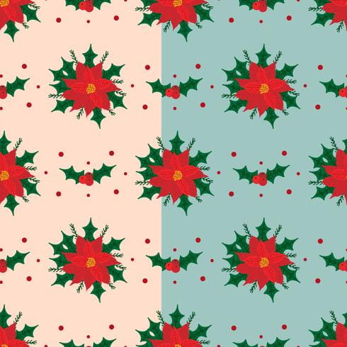 490x490 Red Poinsettia Vector Pattern Free Graphics Uihere