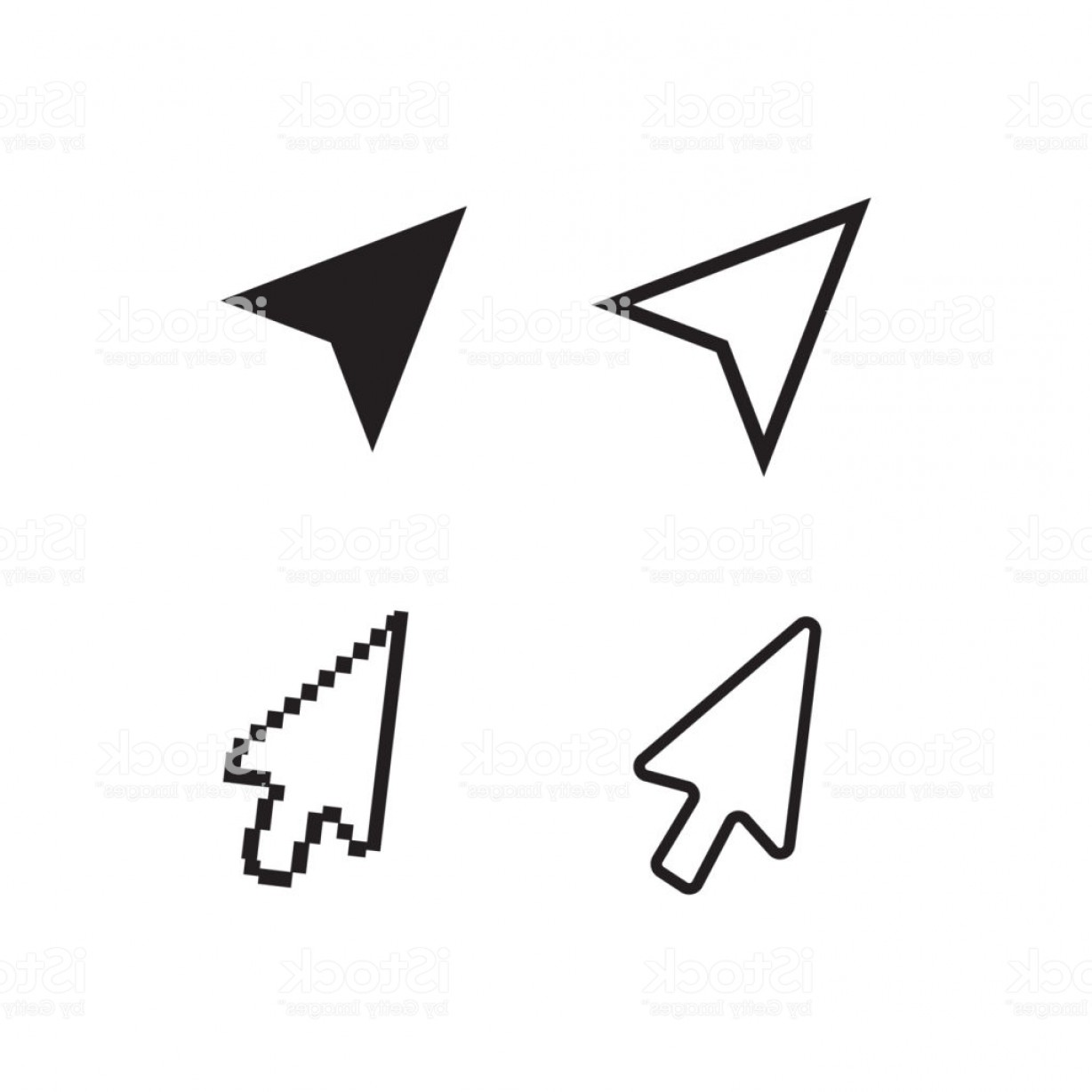 1228x1228 Mouse Cursors Computer Finger Pointers Vector Mouse Pointer Finger