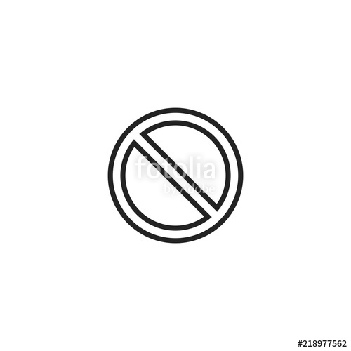 500x500 Unavailable Cursor Pointer Icon Vector Stock Image And Royalty