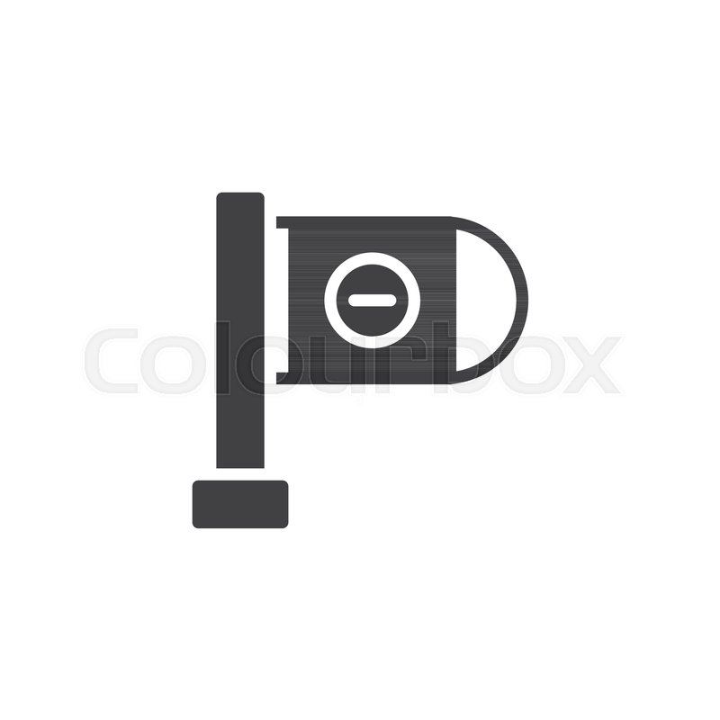 800x800 Wrong Way Pointer Icon Vector, Filled Stock Vector Colourbox
