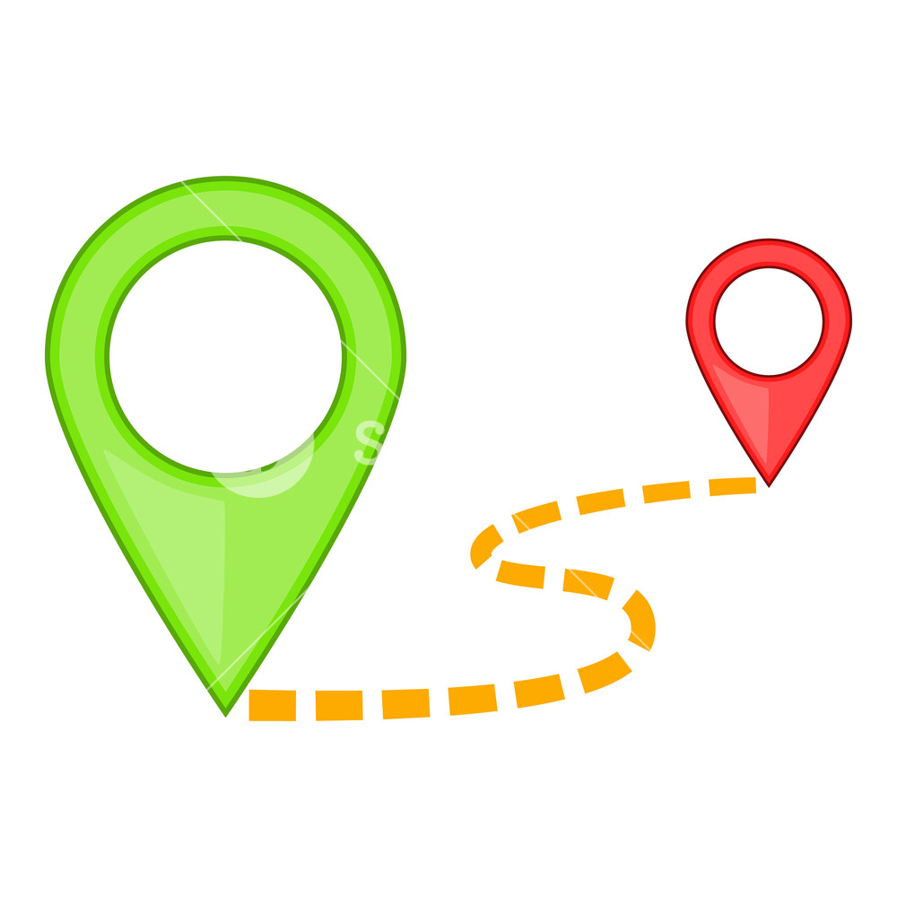 1000x1000 Map Pointer Icon Cartoon Illustration Of Map Pointer Vector Icon