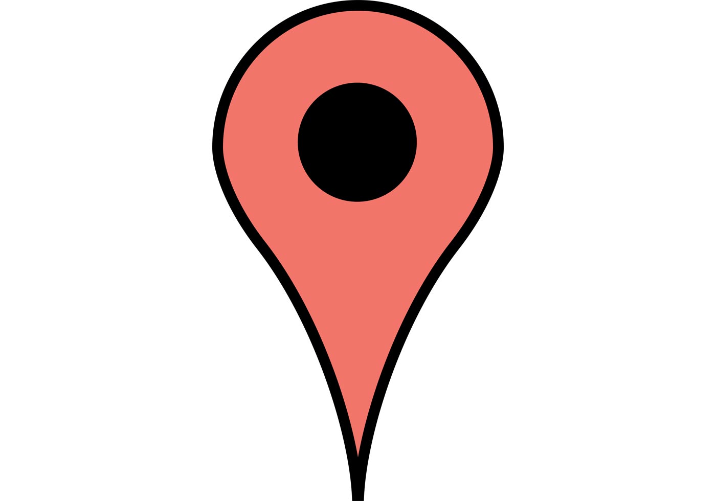 1400x980 Free Google Maps Pointer Icon Vector Puntozero