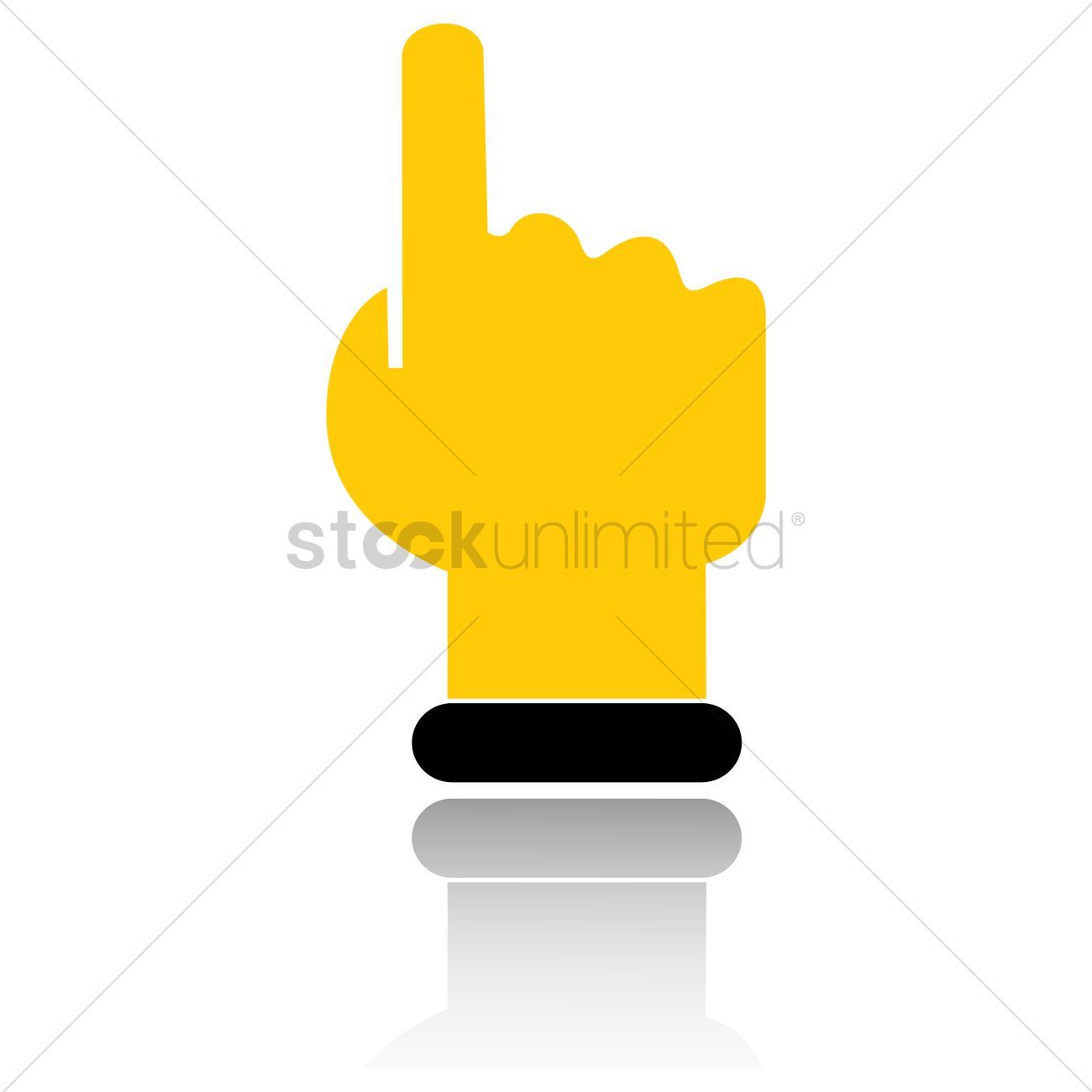 Hand With Pointing Finger Vector Image 1300x1300 Hand With Pointing Finger Vector Image