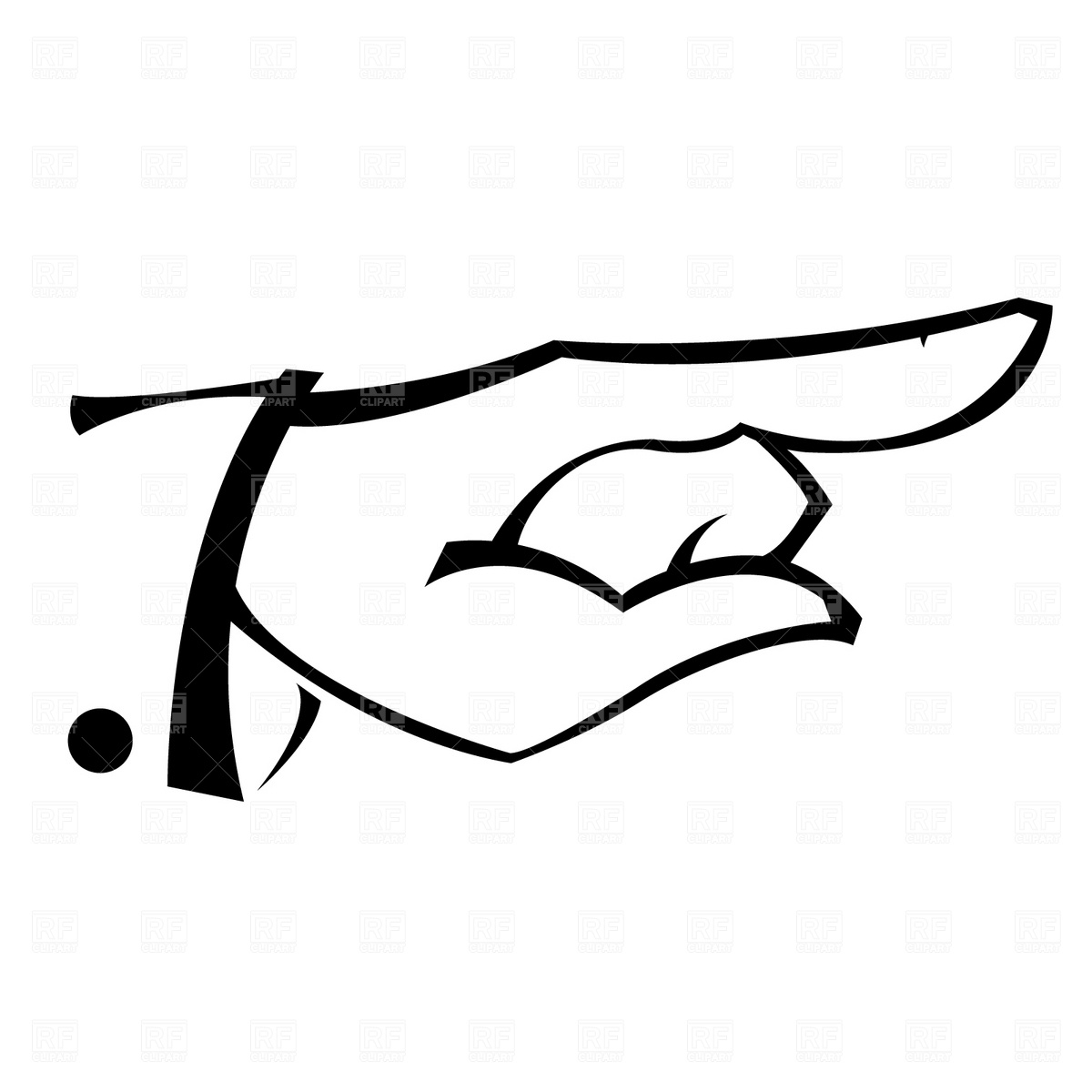 Hand With Pointing Finger Vector Image Of Signs, Symbols, Maps 1200x1200 Hand With Pointing Finger Vector Image Of Signs, Symbols, Maps