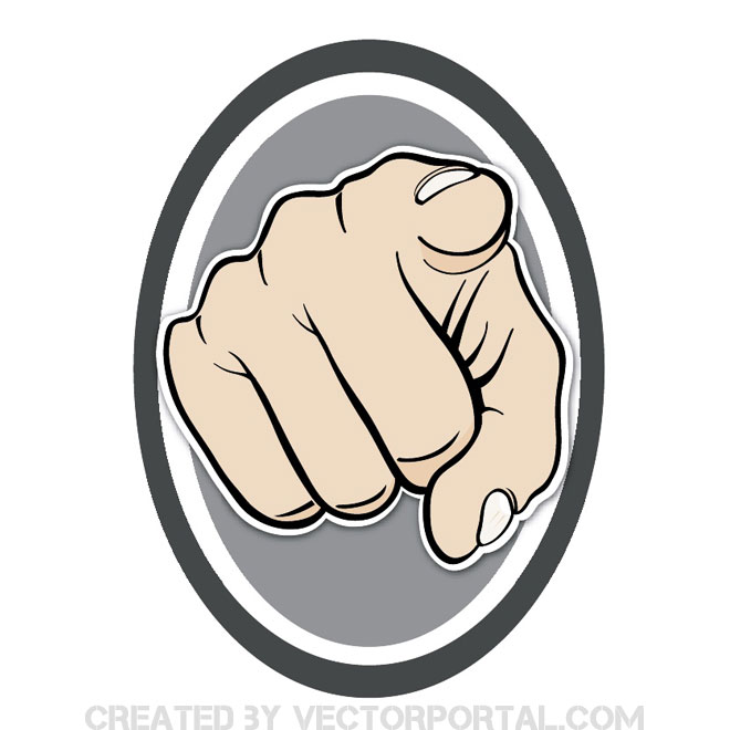Pointing The Finger Vector Sign 660x660 Pointing The Finger Vector Sign