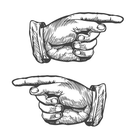 450x450 Pointing Finger Vector Illustration Hand With Pointing Finger