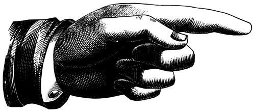 500x220 Clipart Pointing Finger