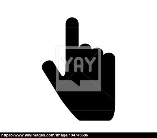 512x448 Pointing Hand Vector
