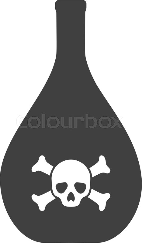 467x800 Poison Jug Vector Icon Symbol Flat Stock Vector Colourbox